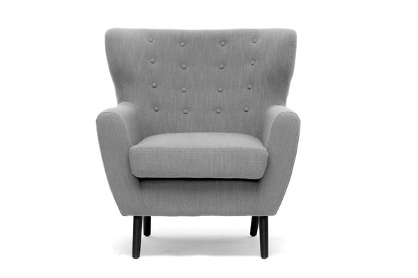 Baxton Studio Lombardi Linen Modern Club Chair Imtinanz