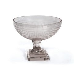 Mykonos Glass Pedestal Bowl