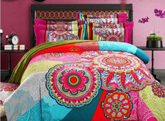 Bohemian Vintage Boho Style Cotton Luxury 4-Piece Bedding Sets/Duvet Cover