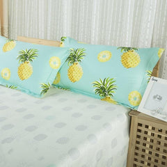 Pineapples Print Fresh Style Cotton Luxury 4-Piece Bedding Sets