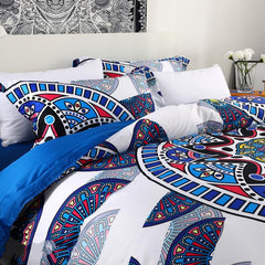 Brocade Floral Mandala Exotic Style Luxury 4-Piece Cotton Bedding Sets/Duvet Cover