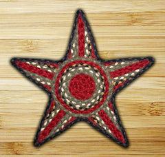 Burgundy/Olive/Charcoal Star Trivet