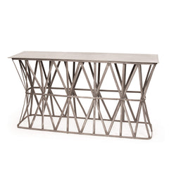 Steel Criss Cross Console