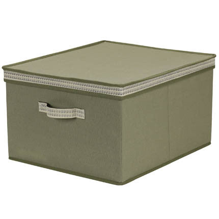 Extra Large Storage Box with Decorative Trim In Different Colors | Imtinanz