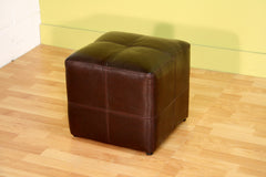 Baxton Studio Nox Dark Brown Ottoman