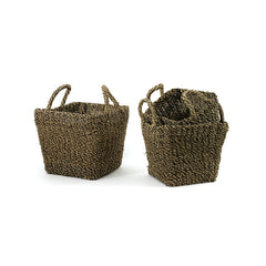 Set of Three Seagrass Baskets