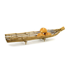 Mini Bamboo Canoe- Set Of 4