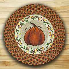 Harvest Pumpkin Printed Chair Pad