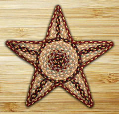 Burgundy/Gray/Creme Star Trivet