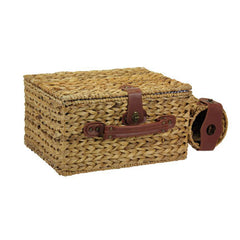 Banana Leaf picnic basket with service for 4 and wine caddy