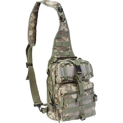 Outdoor Camo Army Sling Backpack, Men Camp Tactical Hiking Outdoor Gre ...